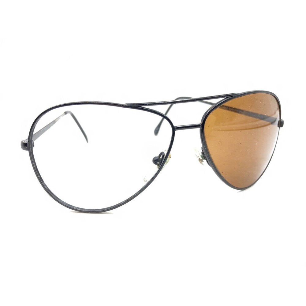 Mach-1 Vintage WMX0267 M-647 Black Metal Aviator Sunglasses Frames 140 Designer
